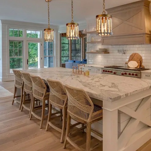 Elegant Kitchen Island boho bead lights! - Picture 2 of 3